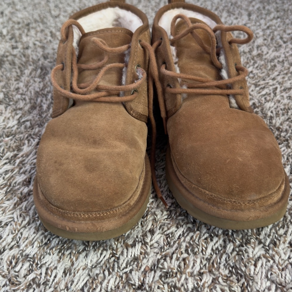 Brown Suede Slippers with Soft Upper and Rubber Sole